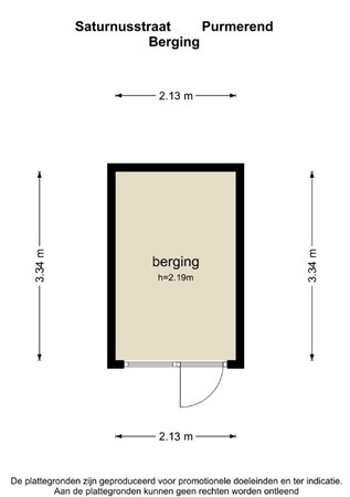 Floorplan - Saturnusstraat 44, 1443 AD Purmerend